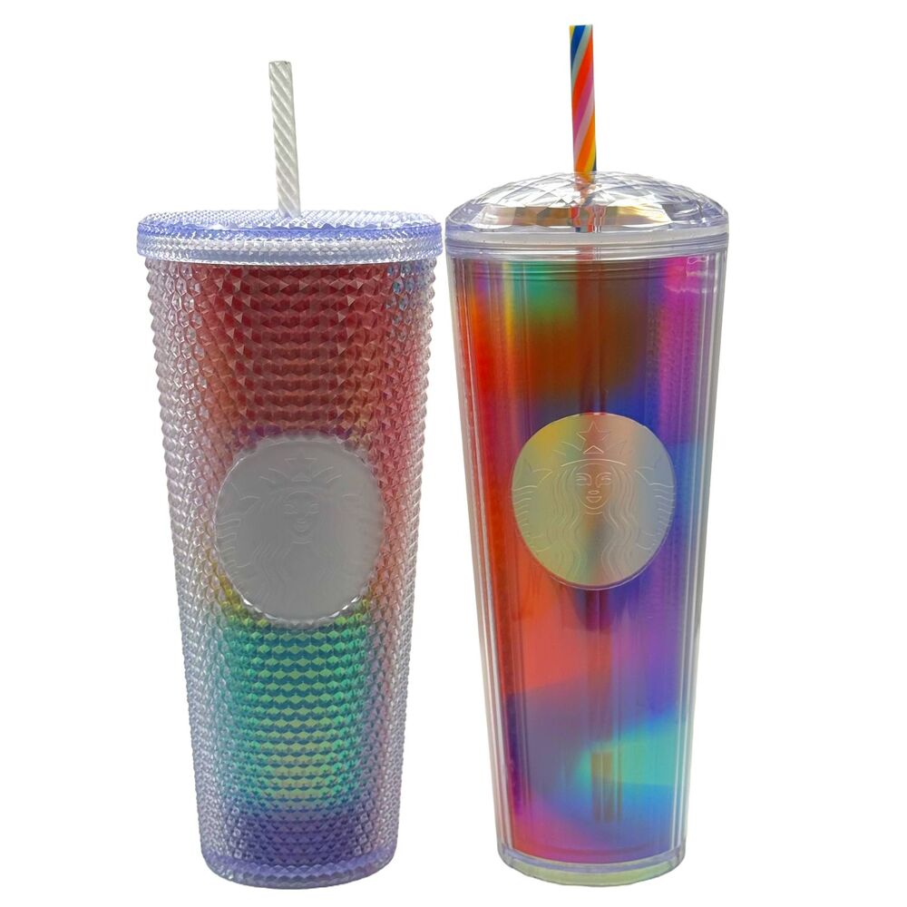 Set of Two Starbucks 24 oz Pride Tumblers